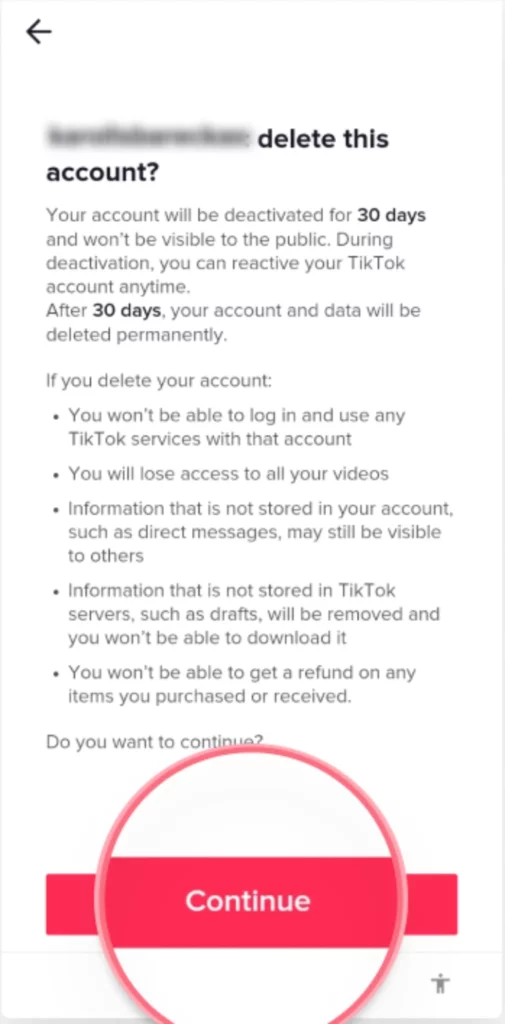 Come eliminare l'account TikTok