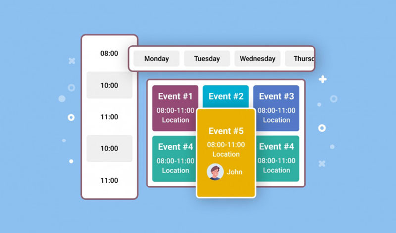 captura de tela do plug-in de calendário do motopress wordpress