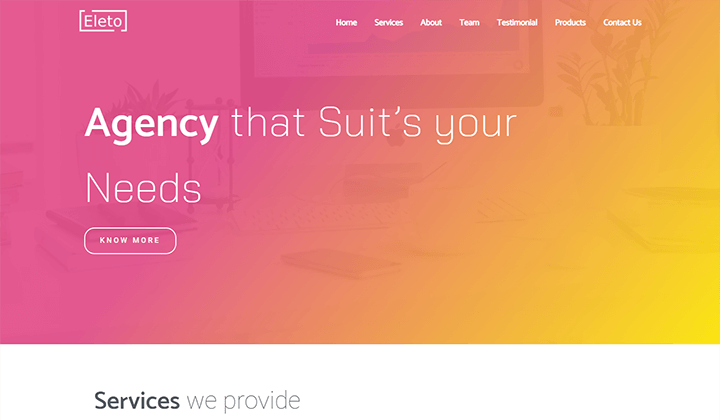 Online Agency Elementor Template