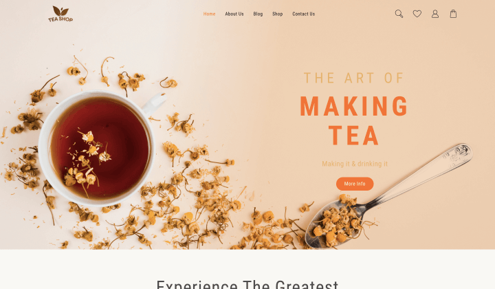 Tea Shop Website templae