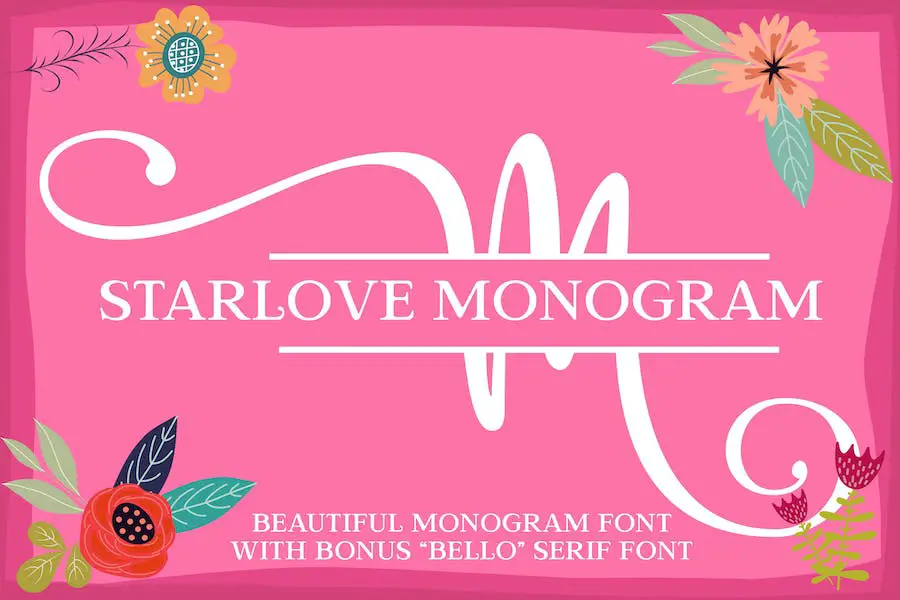 Starlove-Monogramm -