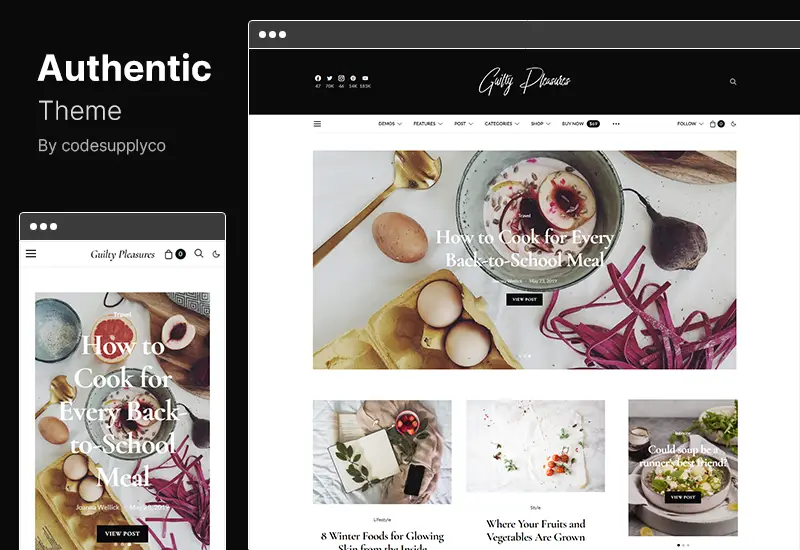 Authentisches Theme – Lifestyle-Blog- und Magazin-WordPress-Theme