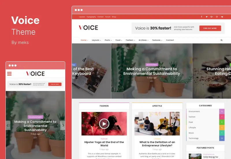 Voice Theme – WordPress-Theme für Nachrichtenmagazine