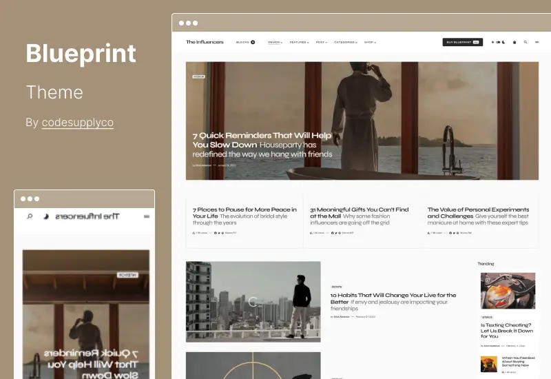 Motyw Blueprint — motyw WordPress dla blogów i magazynów nowej generacji