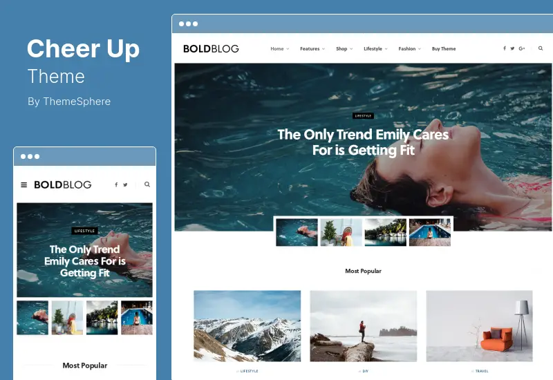 CheerUp Theme — тема WordPress для еды, блогов и журналов