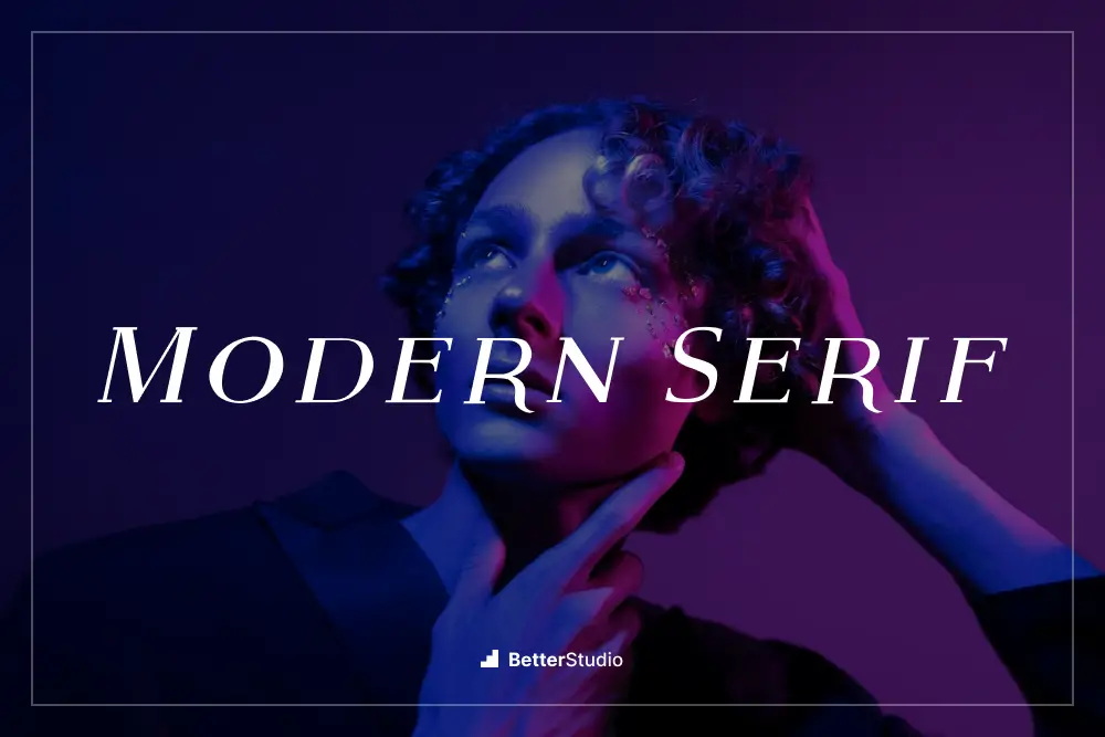 Serif moderno -