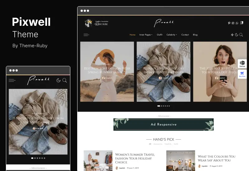 Tema Pixwell - Tema WordPress Majalah Modern