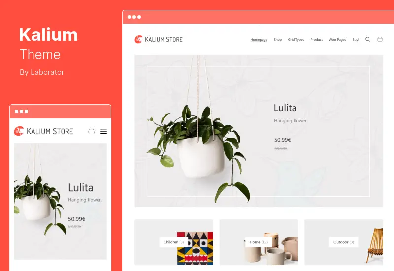 Kalium Theme — креативная многоцелевая тема WordPress и WooCommerce