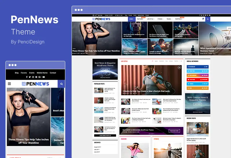 Tema PenNews - Tema WordPress AMP multiuso