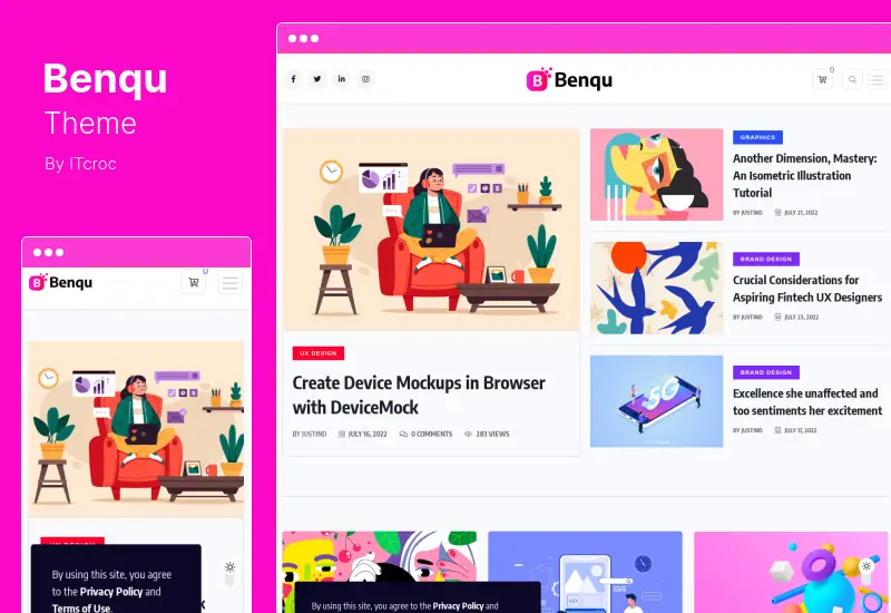 Benqu Theme - ธีม WordPress ของนิตยสารข่าว