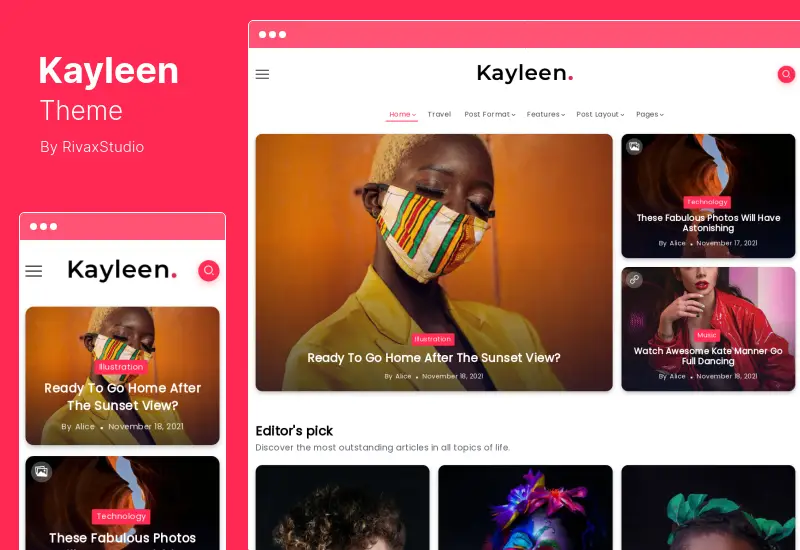 Tema Kayleen - Tema WordPress Blog & Majalah