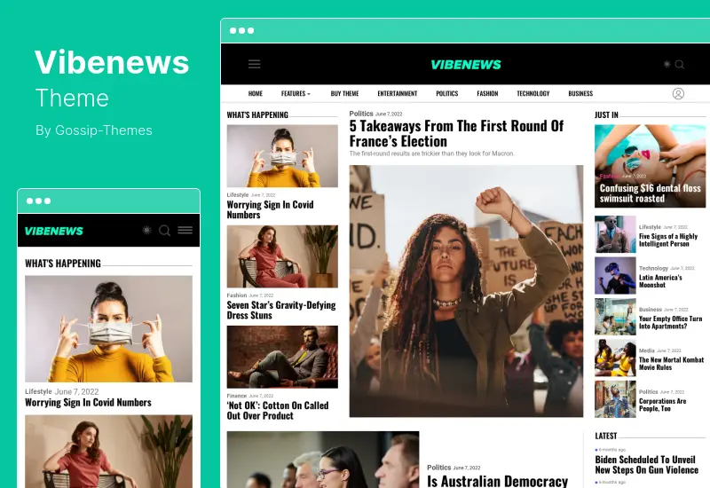 Vibenews Theme – WordPress-Theme für digitale Nachrichtenmagazine