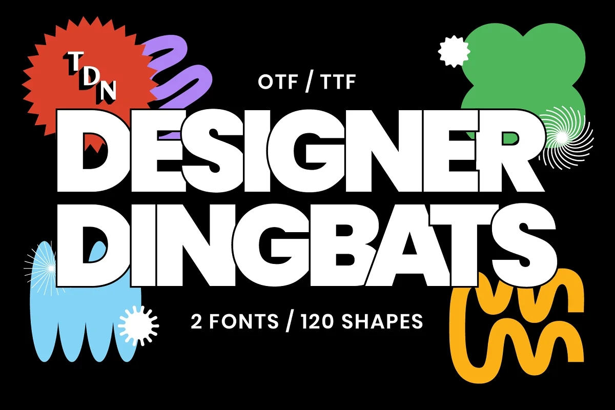 Dingbats de diseñador -