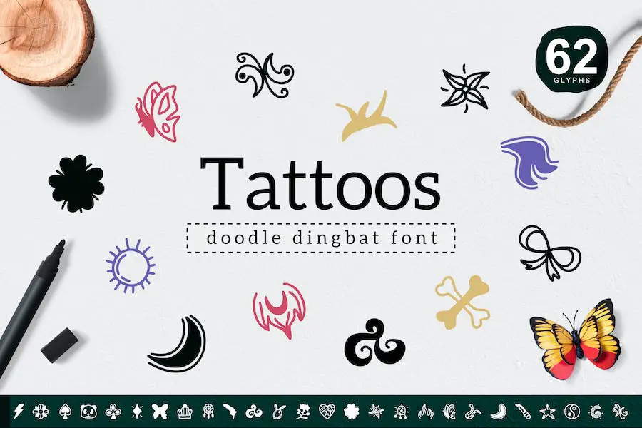 tatuajes dingbat -