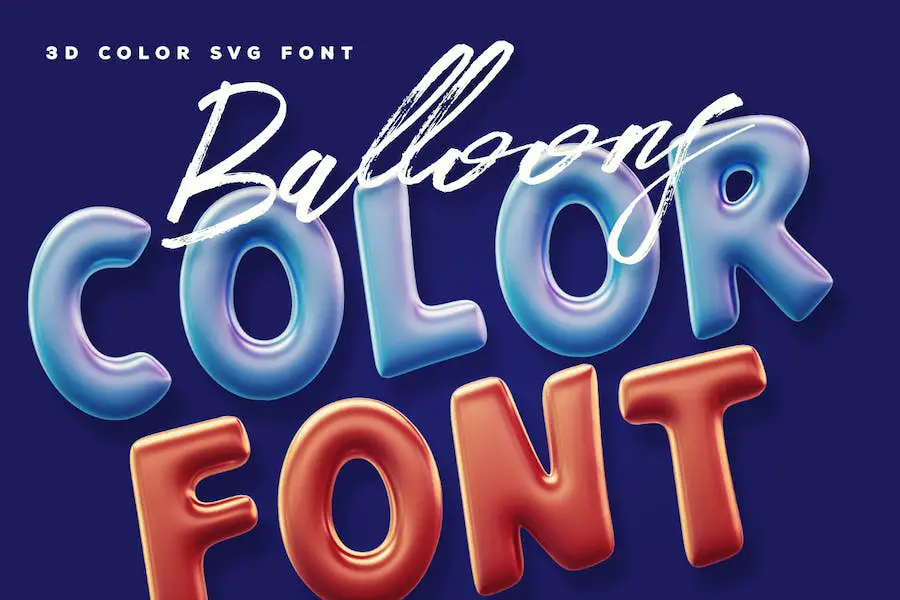 Font de culoare pentru baloane -