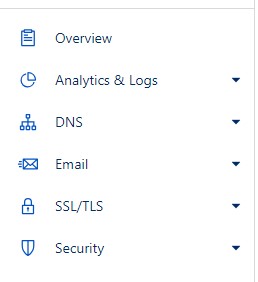 Wählen Sie DNS aus