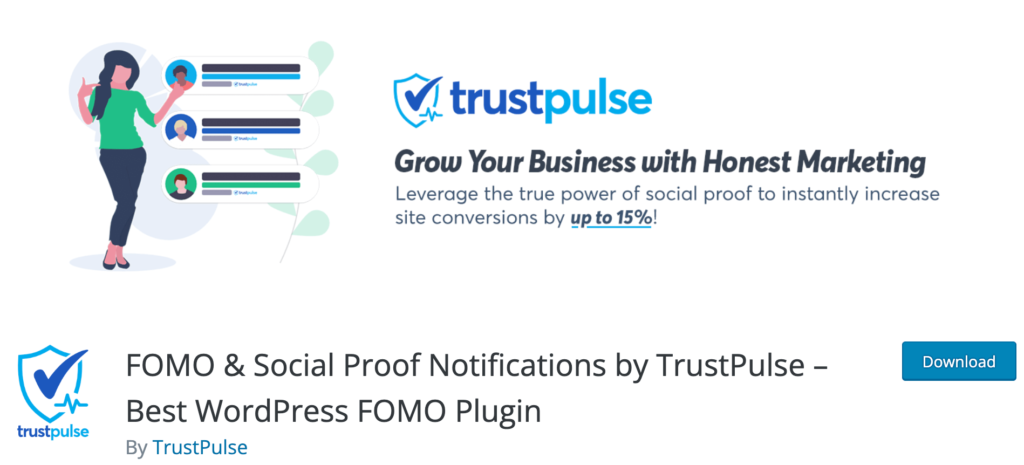 Скриншот TrustPulse — лучшие плагины для wordpress