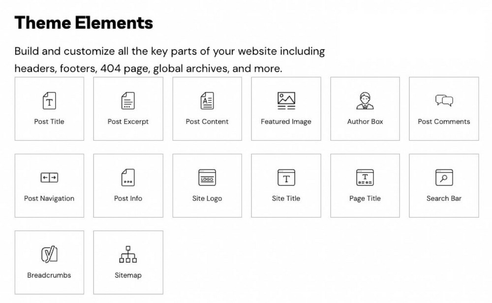 14 องค์ประกอบองค์ประกอบ Pro Themes