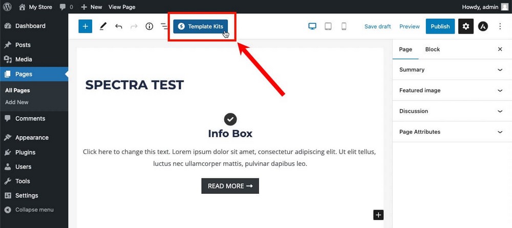 Spectra 템플릿 키트