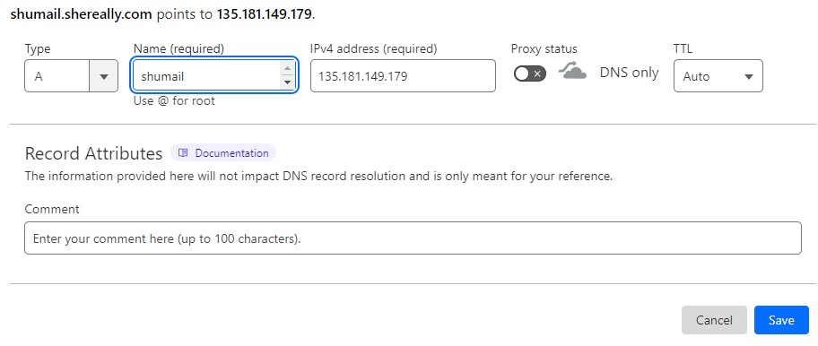 Cloudflareでドメインを作成する