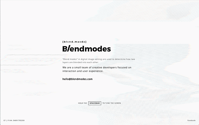 ภาพหน้าจอเว็บไซต์ Blendmodes Studio