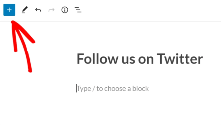 Adicionar um novo bloco de conteúdo Twitter