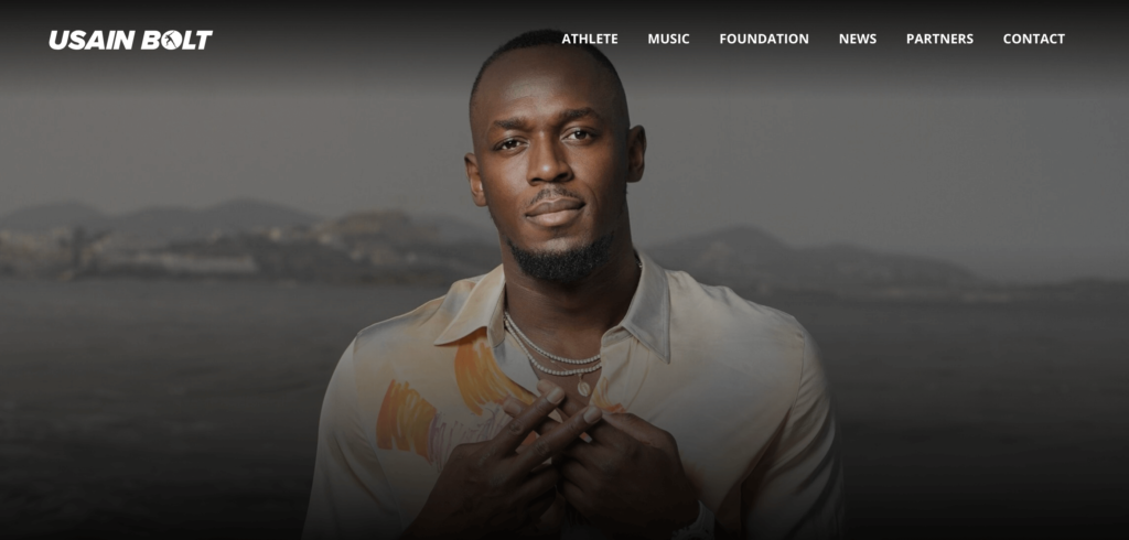 使用 WordPress 的 Usain Bolt_companies