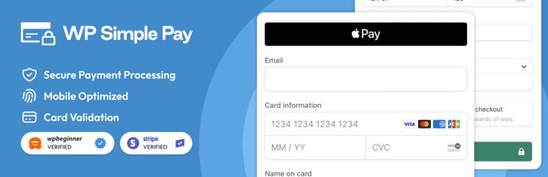 Bannière WP Simple Pay