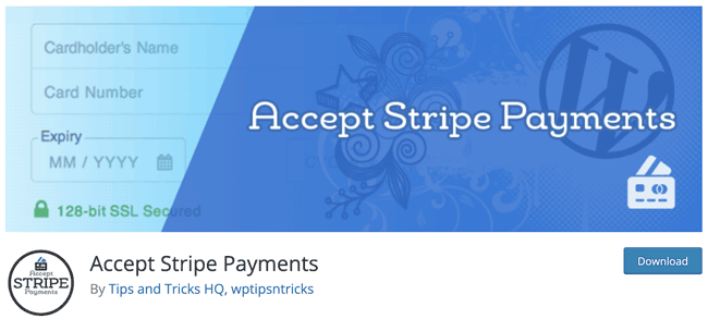 Acceptați bannerul Stripe Payments