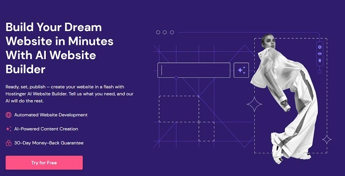 Kreator stron internetowych Hostinger AI