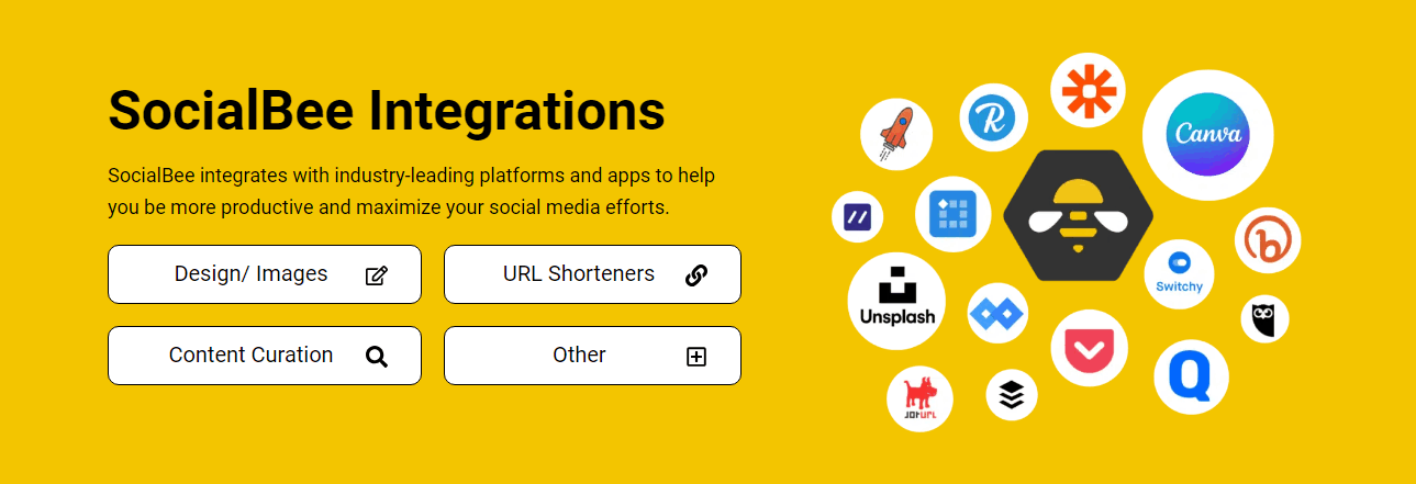 Herramientas de integración de SocialBee