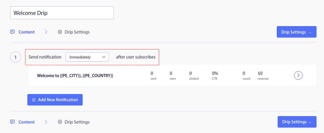 Membuat Tetes Selamat Datang