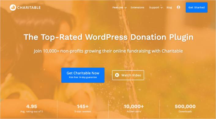 Charitable es el mejor complemento de crowdfunding de WordPress