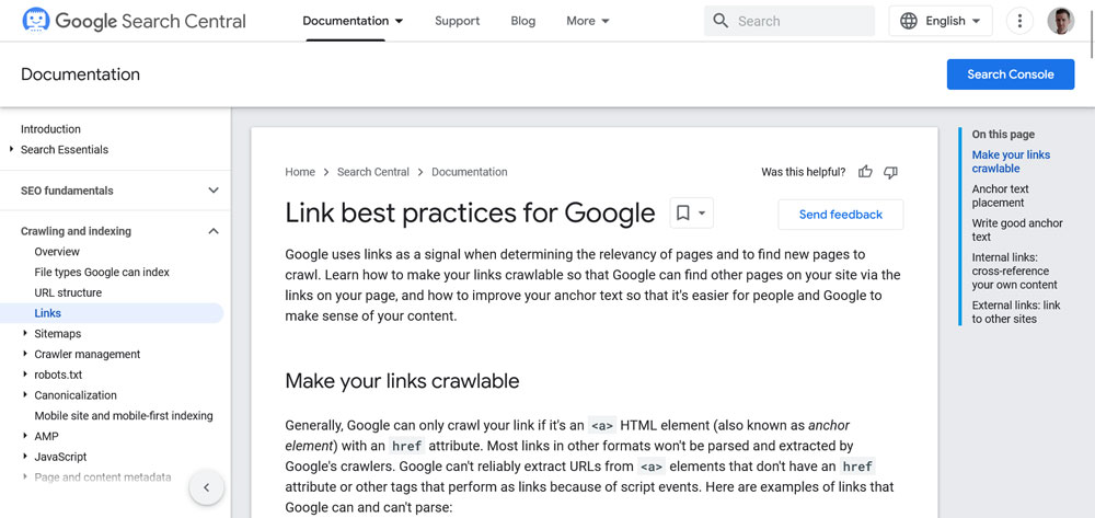 Best Practices-Leitfaden für Google-Links