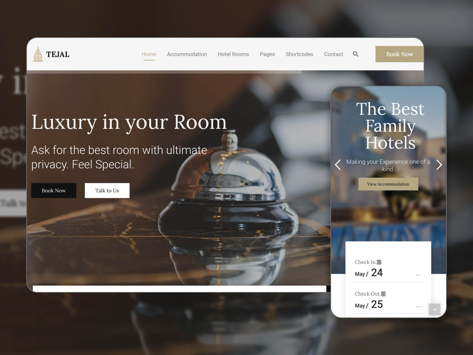 Bild von Tejal – erstklassige Hotel-Website-Vorlagen für Buchung und Reservierung in den Farben Whitesmoke, Darkgray, Black, Dimgray und Darkslategray