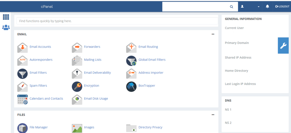 cPanel-Dashboard