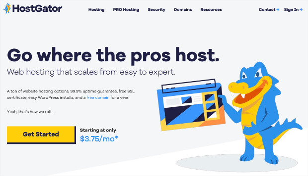 Hostgator-Homepage