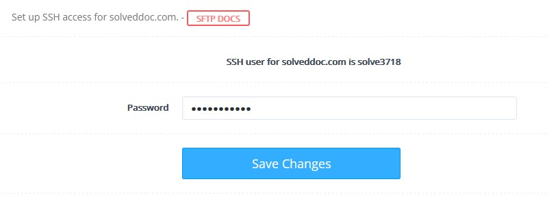 設置密碼以獲取 SSH 訪問權限