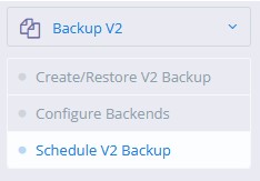 Agendando o backup