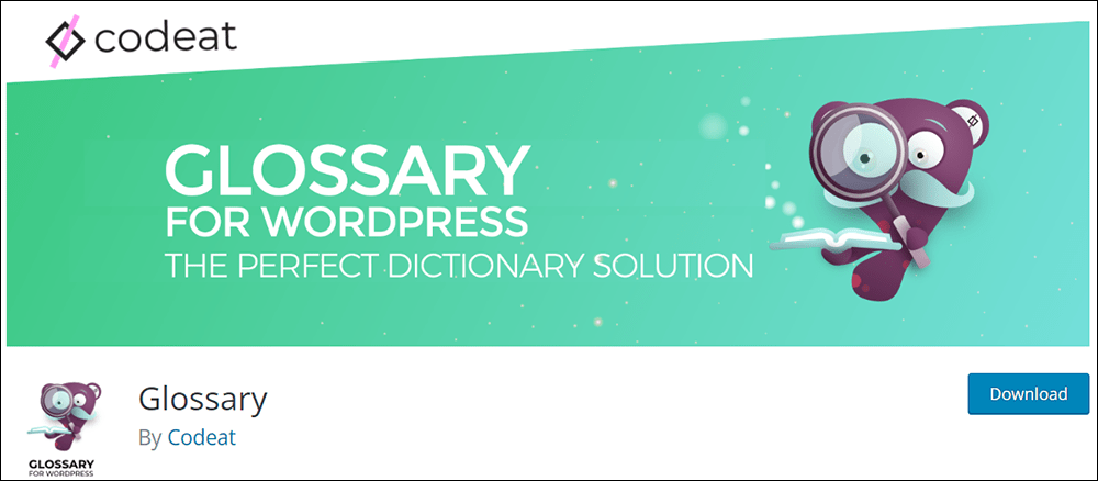 Glossar für WordPress