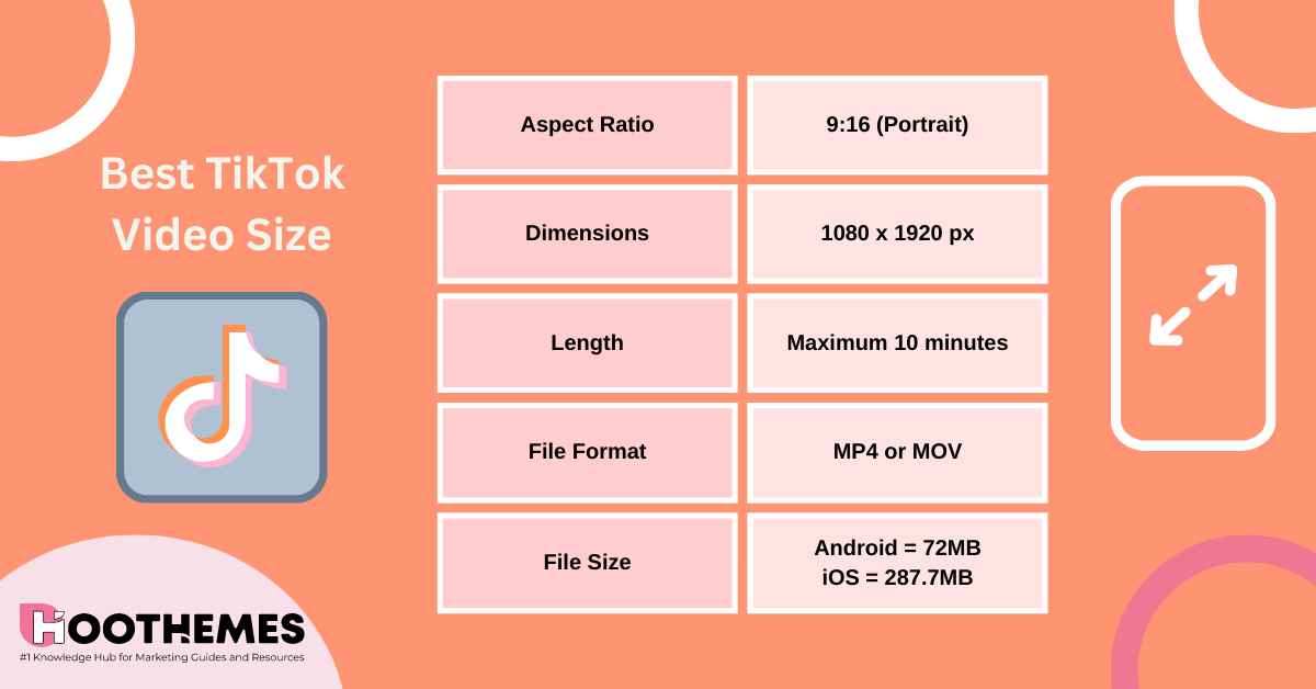 首选 TikTok 视频大小