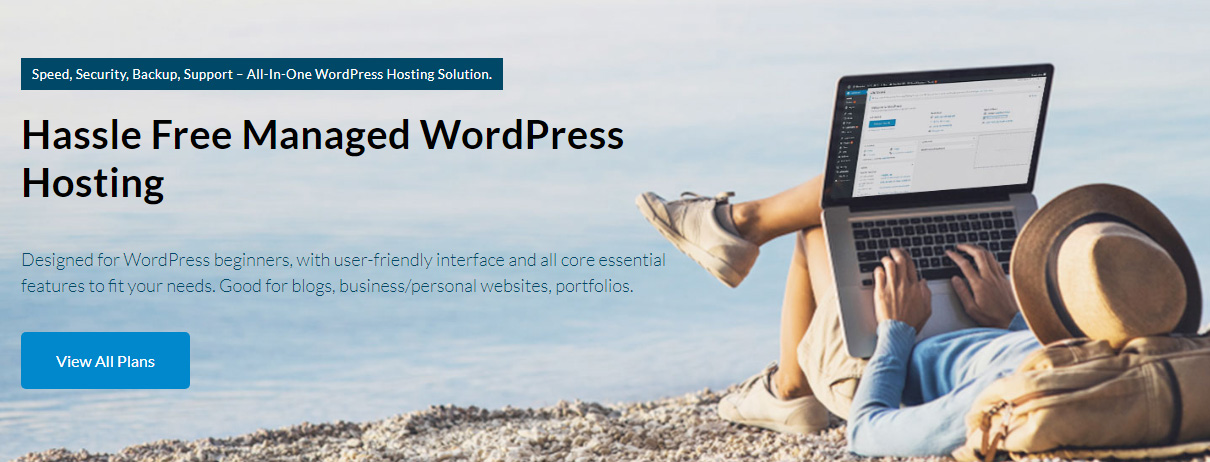 WPWebHost si presenta come un host web WordPress gestito adatto ai principianti.