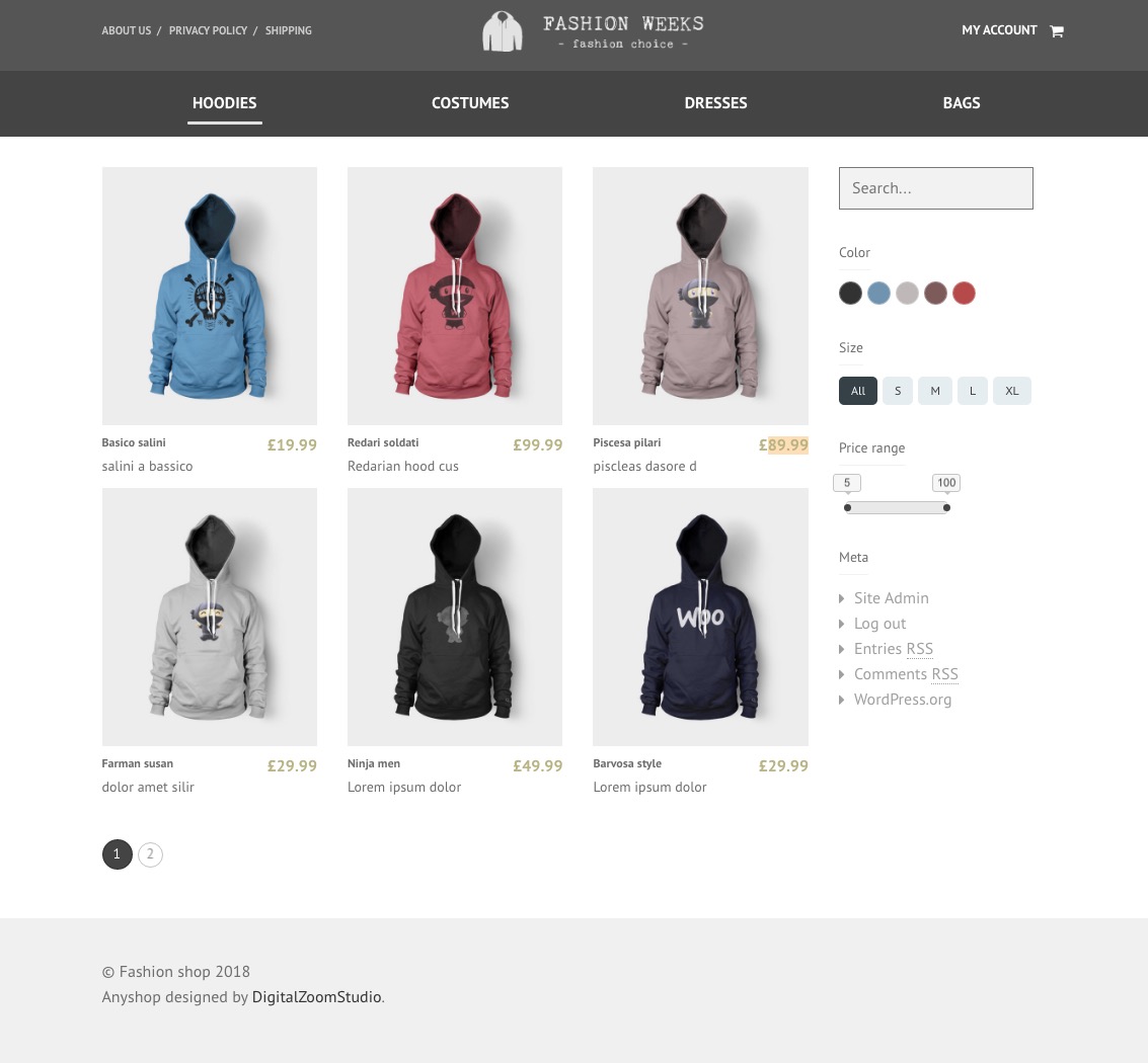 Escaparate de WooCommerce de marketing personalizado