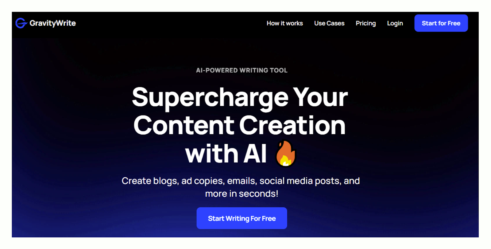 GravityWrite - Generador de contenidos de IA