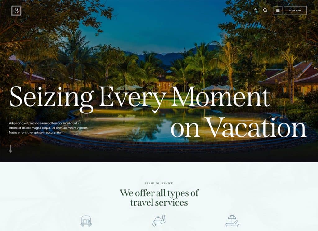 Belicia | Tema WordPress de lux Resort & Hotel