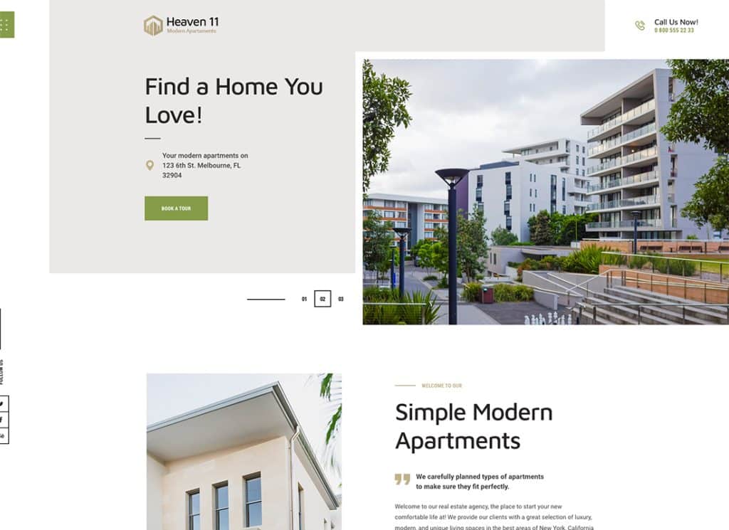 Heaven11 – Thème WordPress pour l’immobilier et l’immobilier d’appartements