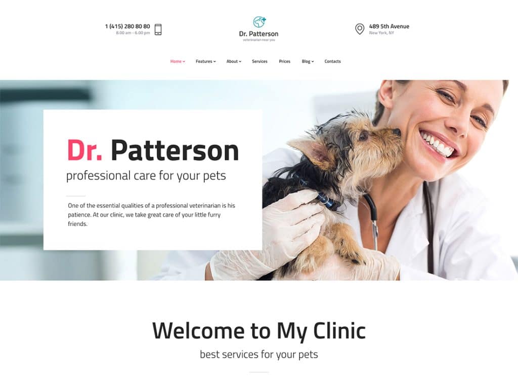 Dr.Patterson - Tıp ve Sağlık Doktoru WordPress Teması