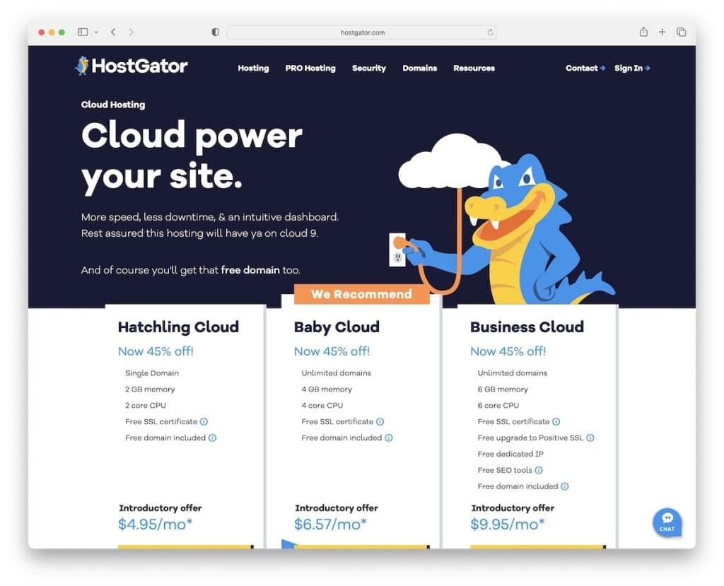 Hostgator günstiges Cloud-Hosting