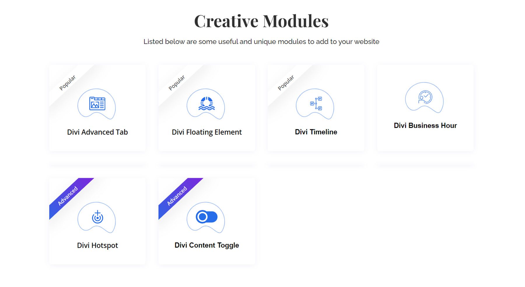 Module creative Divi Essential