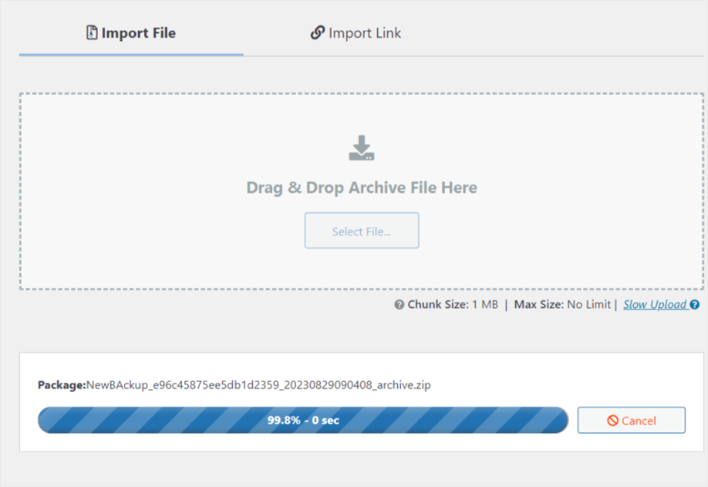 duplicator import process